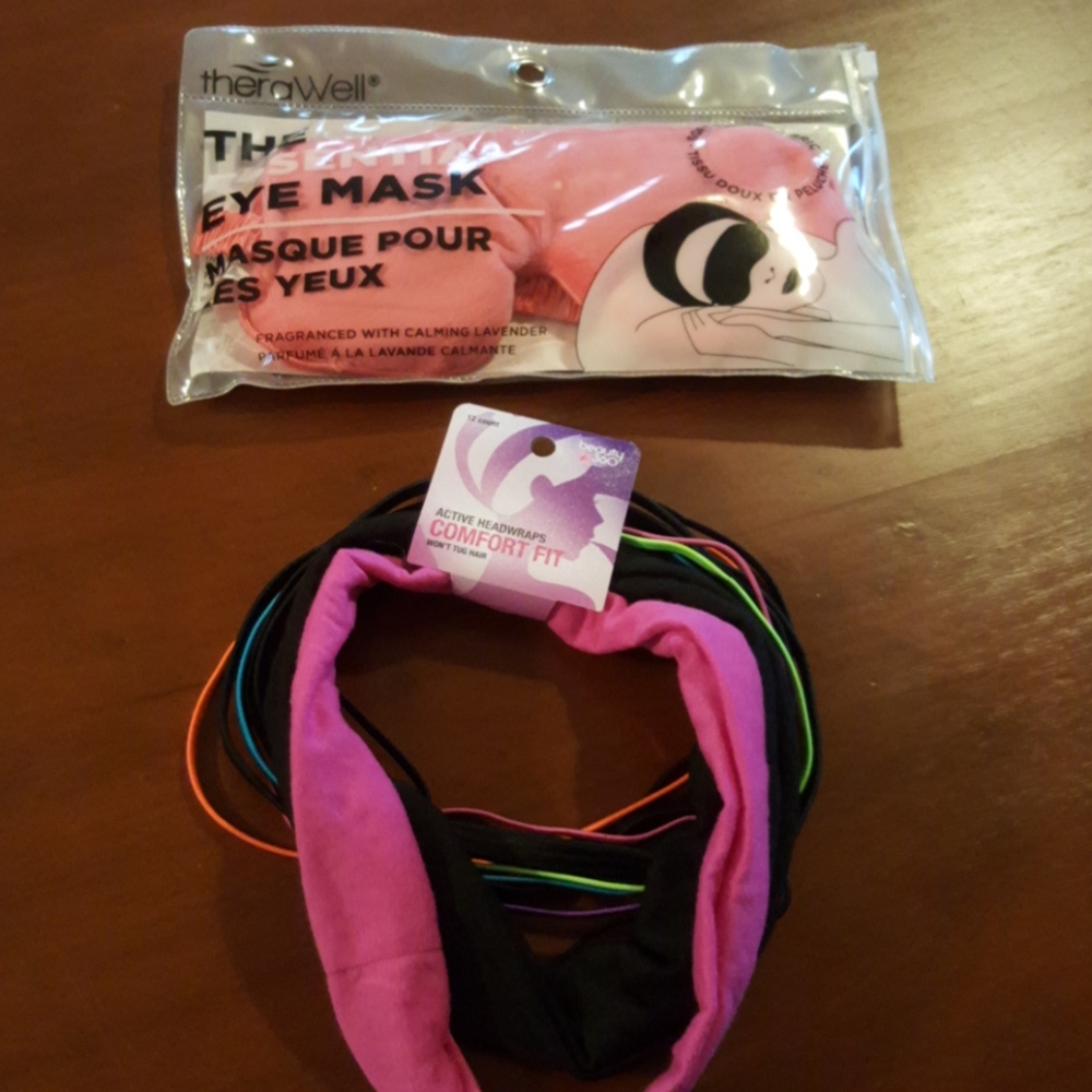 Eye mask and head wraps